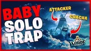 Lords Mobile C16 Trap - BabyChaCha Eating T4 Marches!  C16 vs XIX 