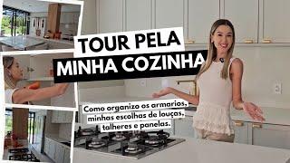 Tour pela Minha Cozinha | Como Organizo Minhas Louças, Panelas e Utensílios!