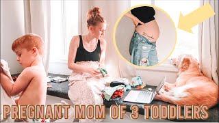 LIFE OF A PREGNANT STAY AT HOME MOM | LIFE WITH 3 TODDLERS AND PREGNANT