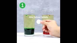 Alka Seltzer tablet vs food oil #science #experiments #ytshorts #viralvideo