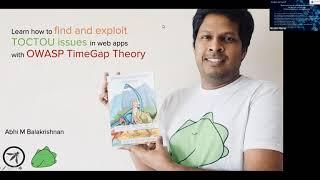 Learn race conditions in web apps with OWASP TimeGap Theory by Abhi M Balakrishnan