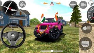 Dollar (Song)Modified Mahindra Pink Thar  ll Indian Cars Simulator 3D ll gaming video thar lover