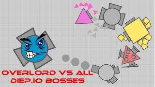 OVERLORD VS ALL DIEP.IO BOSSES ~ {Diep.io Sandbox}