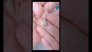 18k Gold Filled 925 Silver Compass Pendant Necklace For Women #shortvideo #jewellery