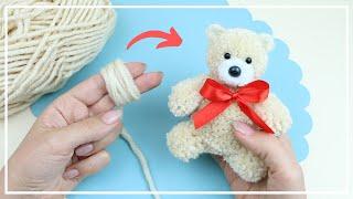  Yarn Teddy Bear Making   DIY NataliDoma