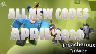 All New Codes for Treacherous Tower April 2020