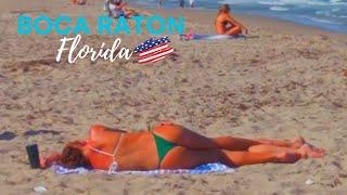 Travel : Boca raton Florida / beach walk, Sand, Bikini ️