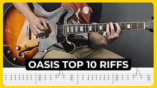 Oasis Top 10 Riffs with Tabs