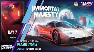 2022 Pagani Utopia | Day 7  THE KING | NFS No Limits: Immortal Majesty