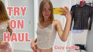 [4K] Try on Haul DRESSUP ️ in dressing room party outfits with Emily | Get ready with me 2024 