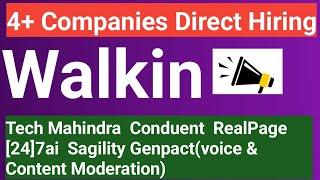 Direct walkin for freshers & experienced || IT & Non-IT hiring