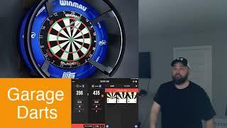 Garage Darts vs Ian on Target Omni First to 3 Pre Match Omni Calibration and Cam Setup