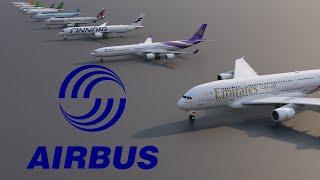 Airbus Fleet LineUp (3D)