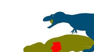 Gorgosaurus Vs Suchomimus - dino cartoon battle