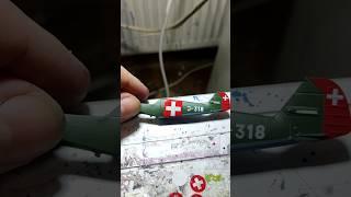 #3d Padprint on model scale 1/87 #airplane #ww2 swiss messerschitt bf109E #modeling #aviation