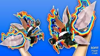 How to make a paper Rainbow Dragon. DIY Sofit PaperCraft #paperdragon #paperdragononhand