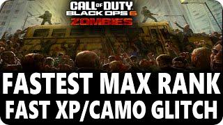 FAST MAX RANK! FAST XP/CAMOS! GLITCH - Black Ops 6 Zombies Glitches