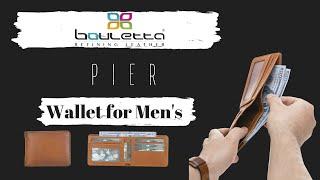 Bouletta Pier Handmade and Personalised Genuine Leather Wallet for Men's