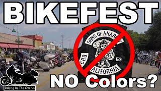 Lake Ozark BIKEFEST RALLY NO Colors after 1% MOTORCYCLE CLUB Shooting on Strip