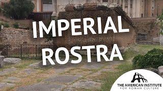 Imperial Rostra: speaker's platform in the Roman Forum