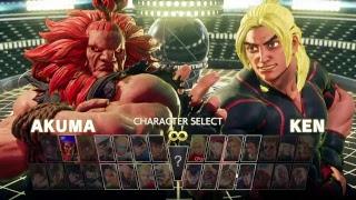 Street Fighter V Arcade Edition Character selection Screen