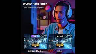 SANSUI 27 Inch WQHD 2560 x 1440 Gaming Monitor