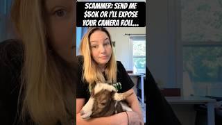 Scammer: Send me $50k or I’ll expose your camera roll…My camera roll‍️#goats #shorts #pets