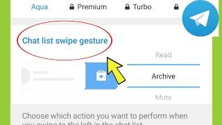 Telegram Chat List Swipe gesture Settings