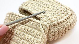 Lesson on how to crochet a bag or a small wallet