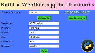 How to Create a Weather App using Python