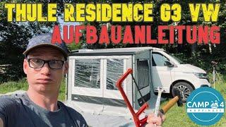 Aufbauanleitung Thule Residence G3 für VW T5, T6 und T6.1 - Markisenvorzelt für den Bulli