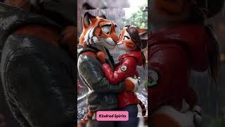 Love in the Rain #animallover #cutecouples #animation #furry #romance #love