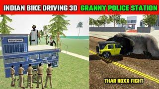 Granny kill Franklin Horror Police Station  | Funny Gameplay Indian Bikes Driving 3D 