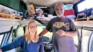 Life Beyond Four Walls: Couple Finds the Perfect Van Life Setup in a '95 Class B Van & Spacious Tent