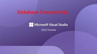 Database Connectivity (Connect visual Studio 2022 with Sql Server 2019) ||