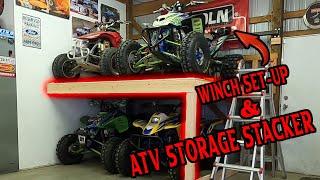 DIY ATV STORAGE STACKER + WINCH SET-UP OPTION (SAVE TONS OF MONEY!)