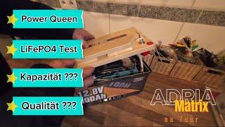 Power Queen LiFePO4  Batterie Test