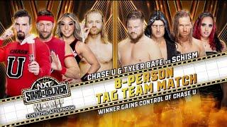 Chase U & Tyler Bate Vs Schism - WWE NXT Stand & Deliver Kickoff 2023 (En Español)