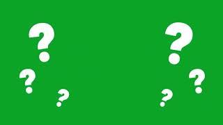 Question Mark Animation for Editing | Green Screen Overlay