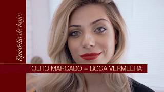 Tutorial Linha de Pincéis #Belliz Black - Olho Marcado e BocaVermelha