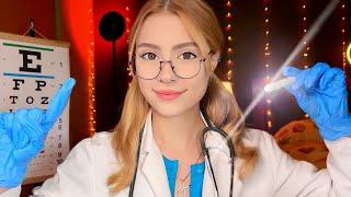 ASMR DETAILED Cranial Nerve Exam FOR SLEEP ‍️ Accurate Eye Exam, Face Test, Medical Roleplay 