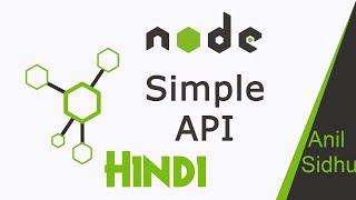 Node JS in Hindi # 11 Simple and basic API