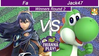 IWanna Smash 60 - Fa (Lucina) Vs Jack47 (Yoshi) - Winners Round 2
