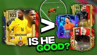 IS MAIGNAN REALLY GOOD? 103 OVR EURO BEST XI MAIGNAN | GAMEPLAY & REVIEW