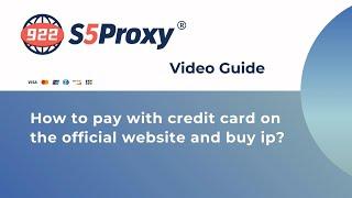 How to pay with credit card on the official websit?