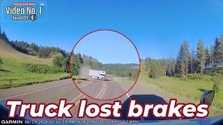 Truck lost brakes | Dodge pulls semi | Rampage mode on | Irresponsible car drivers | WTF Moments