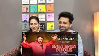 Pakistani Reacts to Bam Bam Bhole - Teaser | Sikandar | Salman Khan, Rashmika | Pritam | Shaan,