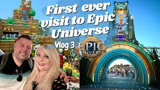 AN EPIC VLOG!  first visit to Epic Universe at Universal Orlando & Stella Nova hotel