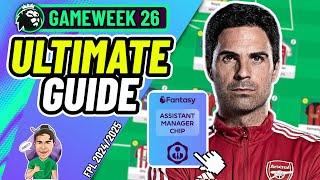 FPL GW26 | BEST MANAGER?!  | THE ULTIMATE GUIDE | Fantasy Premier League 2024/2025!