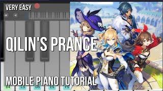 How to play Qilin's Prance (Genshin Impact) by Yu Peng Cheng on Mobile Piano (Tutorial)